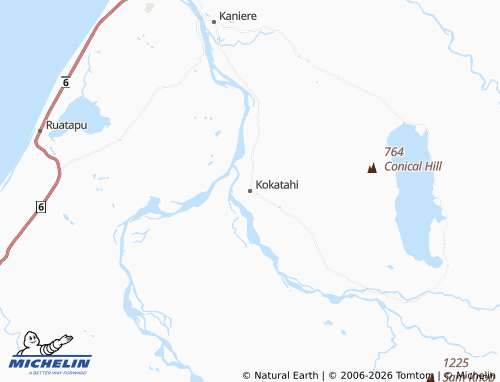 Mapa MICHELIN Kokatahi - ViaMichelin
