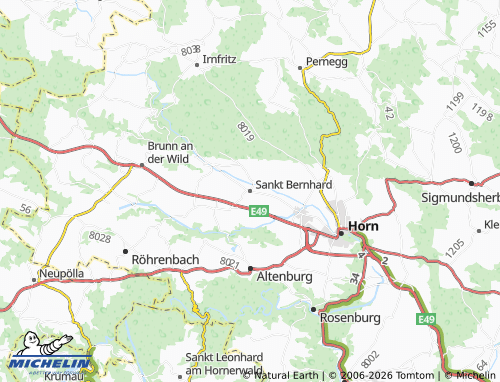 MICHELIN Sankt Bernhard-Frauenhofen map - ViaMichelin