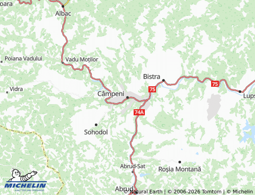 MICHELIN Câmpeni map - ViaMichelin