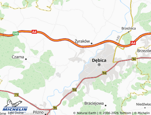 MICHELIN Straszęcin map - ViaMichelin