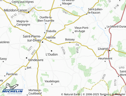 MICHELIN Mittois map - ViaMichelin