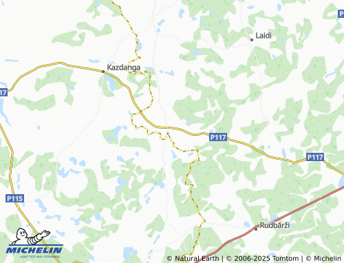 MICHELIN Valtaiķi map - ViaMichelin