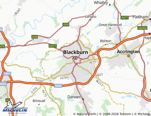 MICHELIN Blackburn map - ViaMichelin