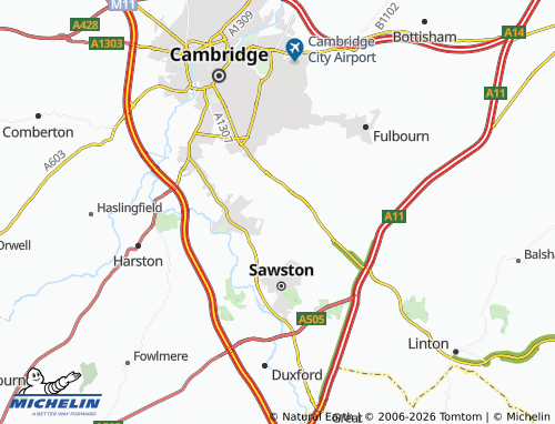 Carte MICHELIN Stapleford - ViaMichelin