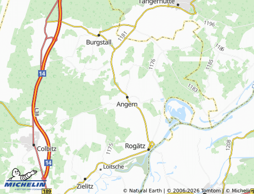 MICHELIN Angern map - ViaMichelin