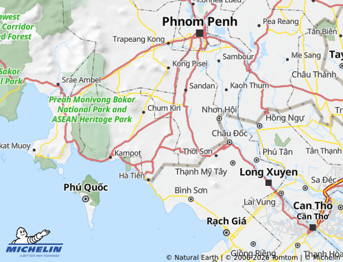 MICHELIN-Landkarte Angkor Chey - ViaMichelin