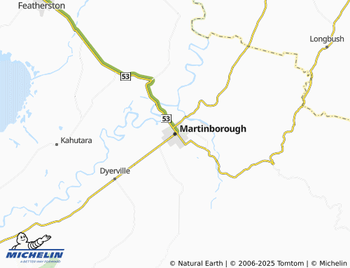MICHELIN-Landkarte Martinborough - ViaMichelin