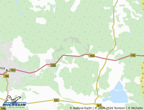 Mappa MICHELIN Uosininkai I - ViaMichelin