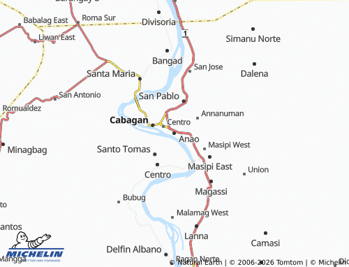 MICHELIN Anao map - ViaMichelin