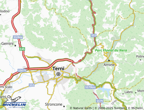 MICHELIN Rocca San Zenone map - ViaMichelin