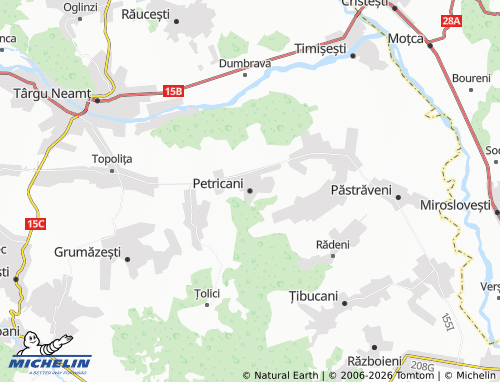 Mappa MICHELIN Petricani - ViaMichelin