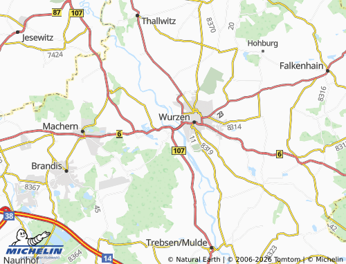 MICHELIN Bennewitz map - ViaMichelin