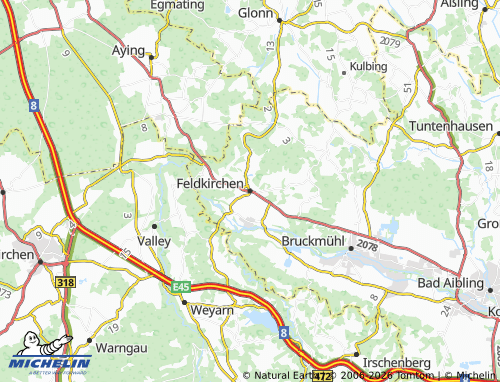 Mapa MICHELIN Feldkirchen-Westerham - ViaMichelin