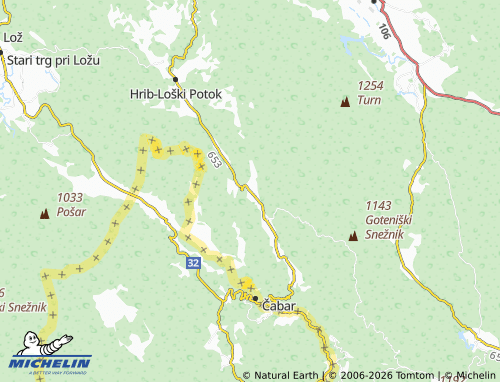 MICHELIN Podpreska map - ViaMichelin