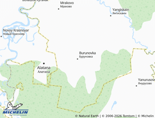 MICHELIN-Landkarte Burunovka - ViaMichelin
