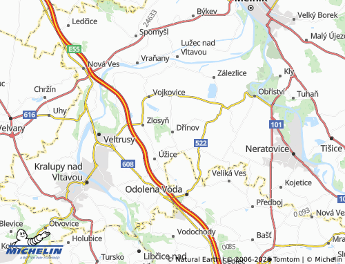 Mappa MICHELIN Dřínov - ViaMichelin