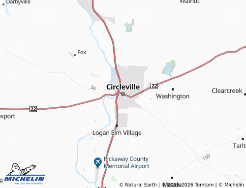 Carte MICHELIN Circleville - ViaMichelin