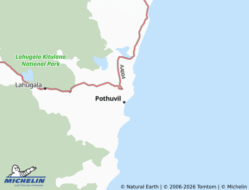 MICHELIN Pothuvil 01 Unit II map - ViaMichelin