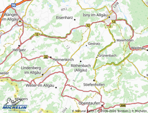 MICHELIN-Landkarte Egg - ViaMichelin