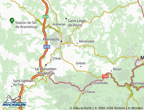 Mapa MICHELIN Brugers - ViaMichelin