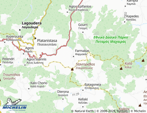 Mapa MICHELIN Farmakas - ViaMichelin
