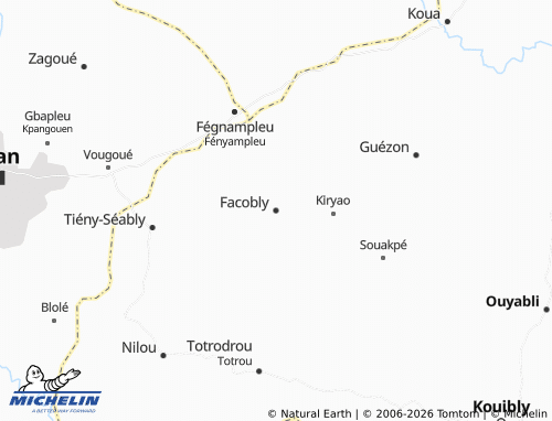 Mapa MICHELIN Facobly - ViaMichelin