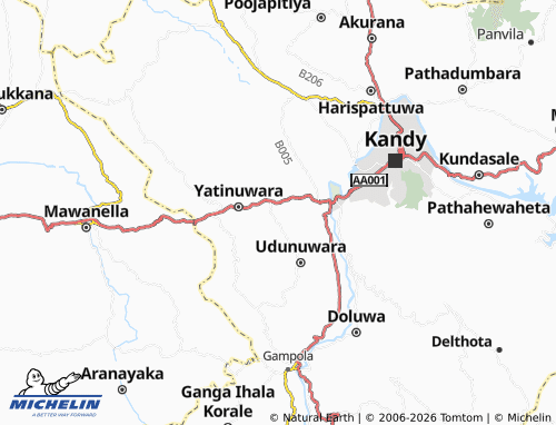 Mappa MICHELIN Gangoda1 - ViaMichelin