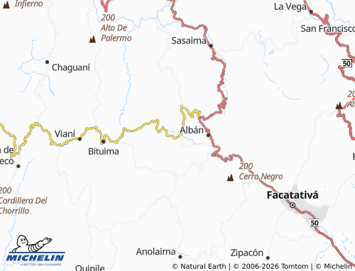 Carte MICHELIN Guayabal de Síquima - ViaMichelin