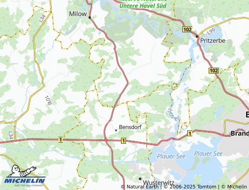 MICHELIN-Landkarte Knoblauch - ViaMichelin