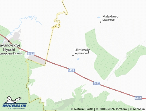MICHELIN-Landkarte Ukrainskiy - ViaMichelin