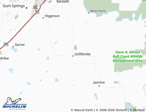 Mappa MICHELIN Griffithville - ViaMichelin