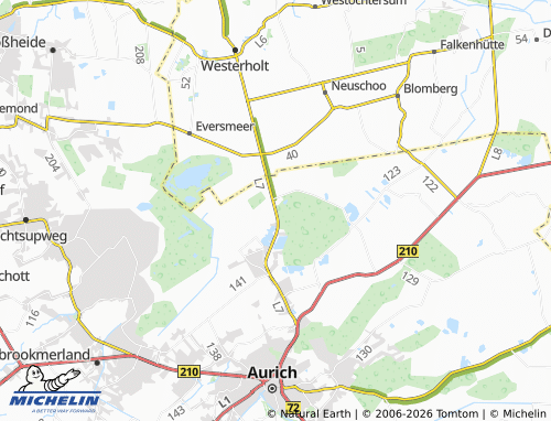 MICHELIN Bernuthsfeld map - ViaMichelin