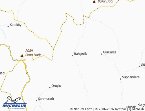 Mappa MICHELIN Bahçecik - ViaMichelin