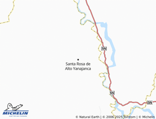 Mapa MICHELIN Santa Rosa de Alto Yanajanca - ViaMichelin