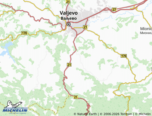 MICHELIN-Landkarte Dračić - ViaMichelin