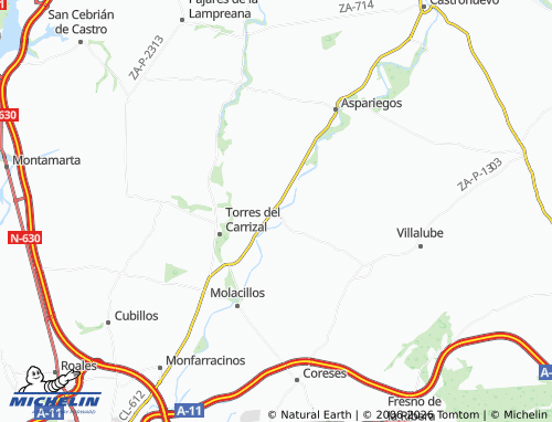 MICHELIN Benegiles map - ViaMichelin