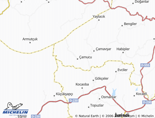 MICHELIN Çamucu map - ViaMichelin