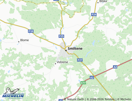 Mapa MICHELIN Smiltene - ViaMichelin