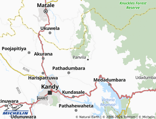 MICHELIN Udugoda map - ViaMichelin