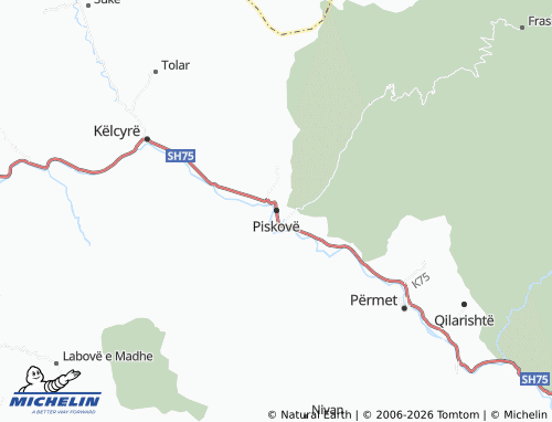 Mappa MICHELIN Piskovë - ViaMichelin