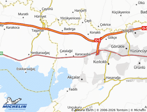 Mappa MICHELIN Karacaoba - ViaMichelin