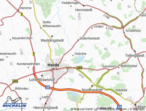 MICHELIN Ostrohe map - ViaMichelin