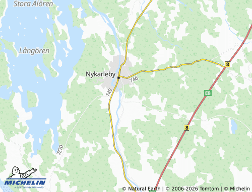 Kaart MICHELIN Brännan - ViaMichelin