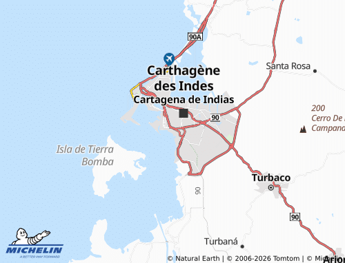 Carte MICHELIN San Isidro - ViaMichelin