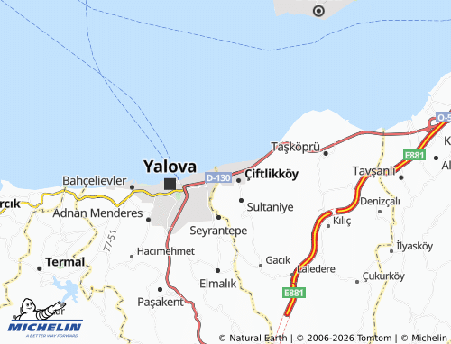 MICHELIN Sahil map - ViaMichelin
