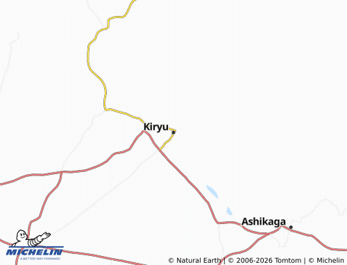 Mapa MICHELIN Kiryu - ViaMichelin
