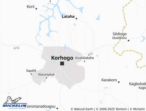 MICHELIN Natyo Kobadara map - ViaMichelin