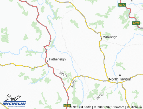 Carte MICHELIN Monkokehampton - ViaMichelin