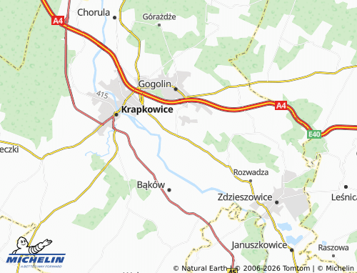 Mapa MICHELIN Obrowiec - ViaMichelin