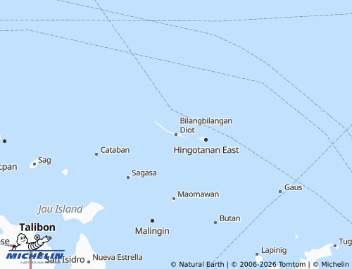MICHELIN Bilangbilangan Diot map - ViaMichelin